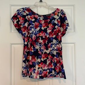 Express blue floral top